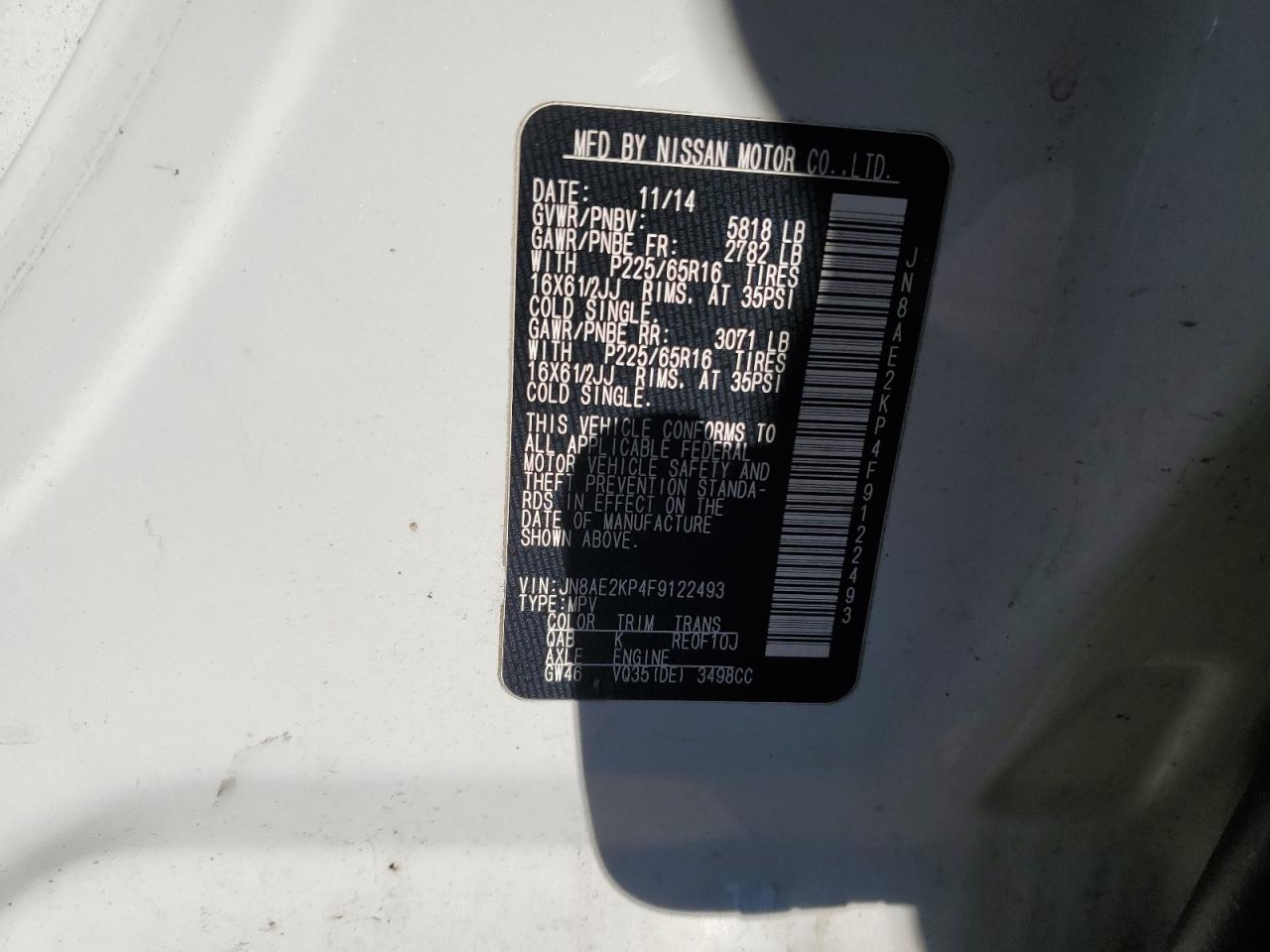 Nissan Quest S Image 12