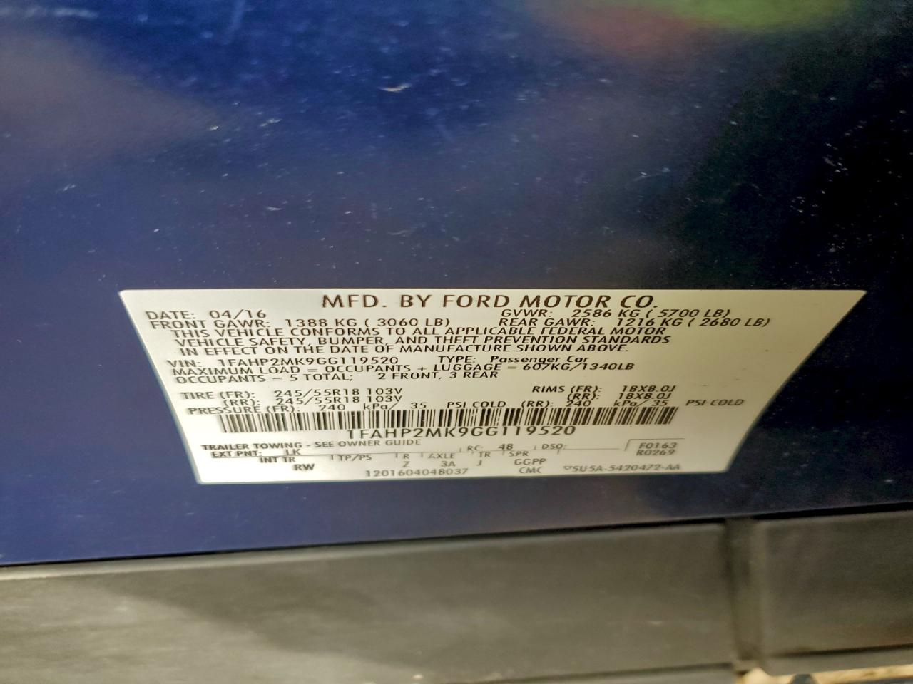 Ford Taurus Police Interceptor Image 11