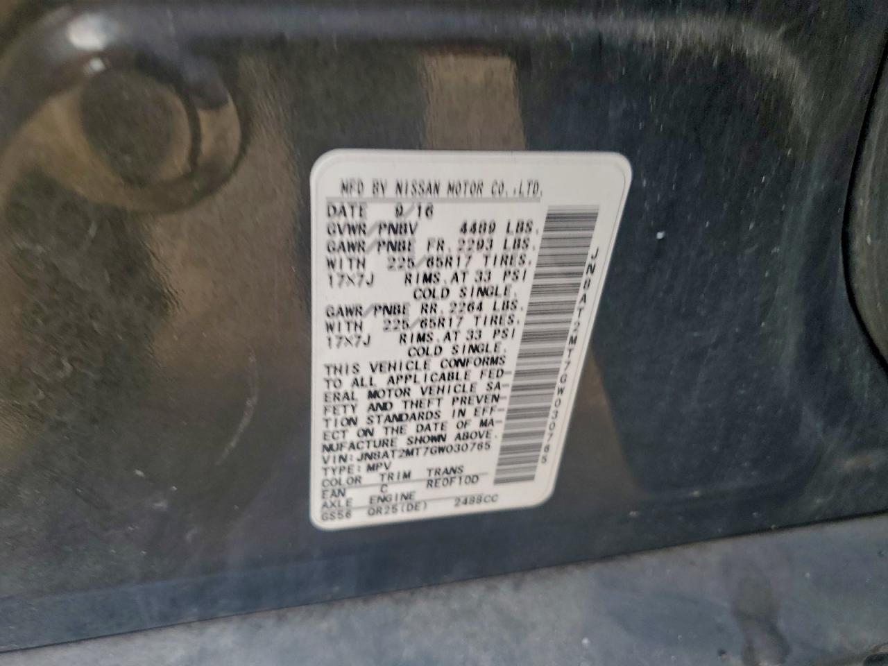 Nissan Rogue S Image 12