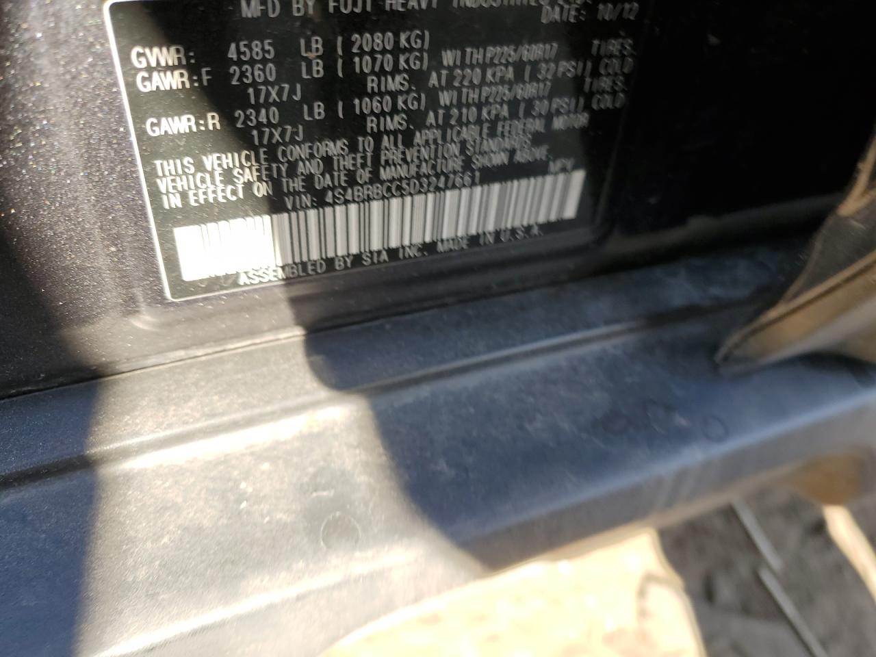 Subaru Outback 2.5i Premium Image 11