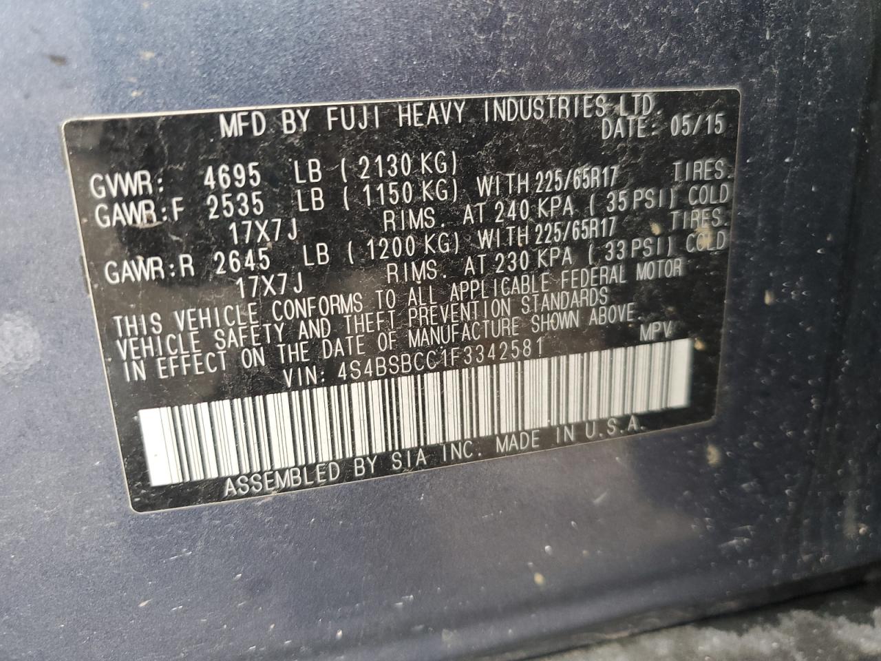 Subaru Outback 2.5i Premium Image 11