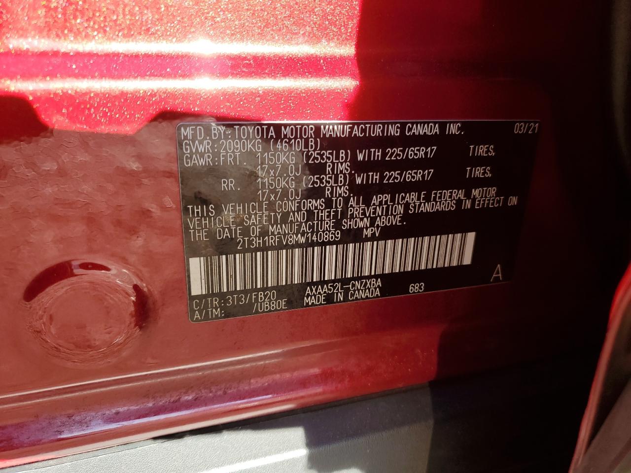 Toyota RAV4 Le Image 9