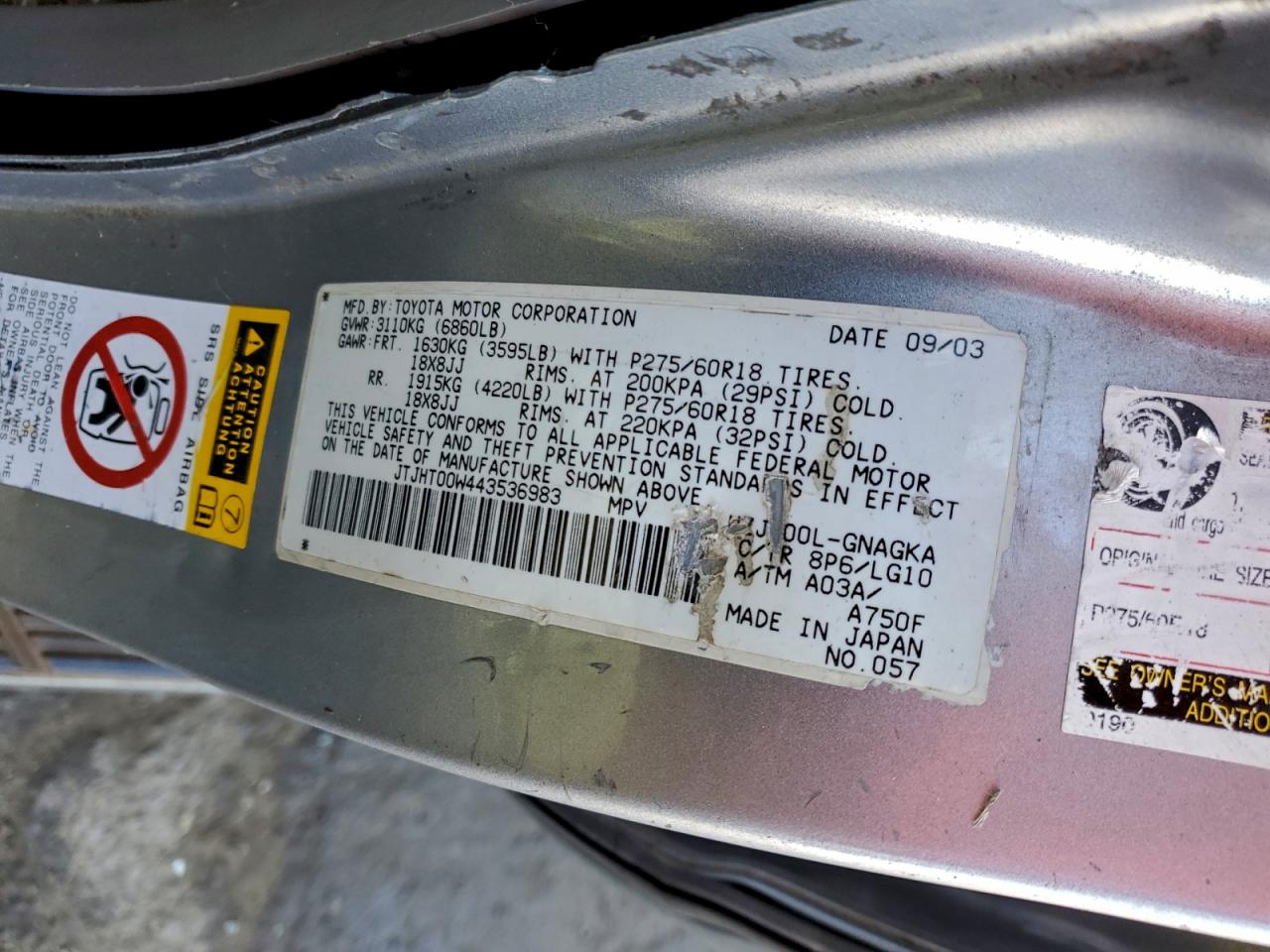 Lexus Lx470 470 Image 8