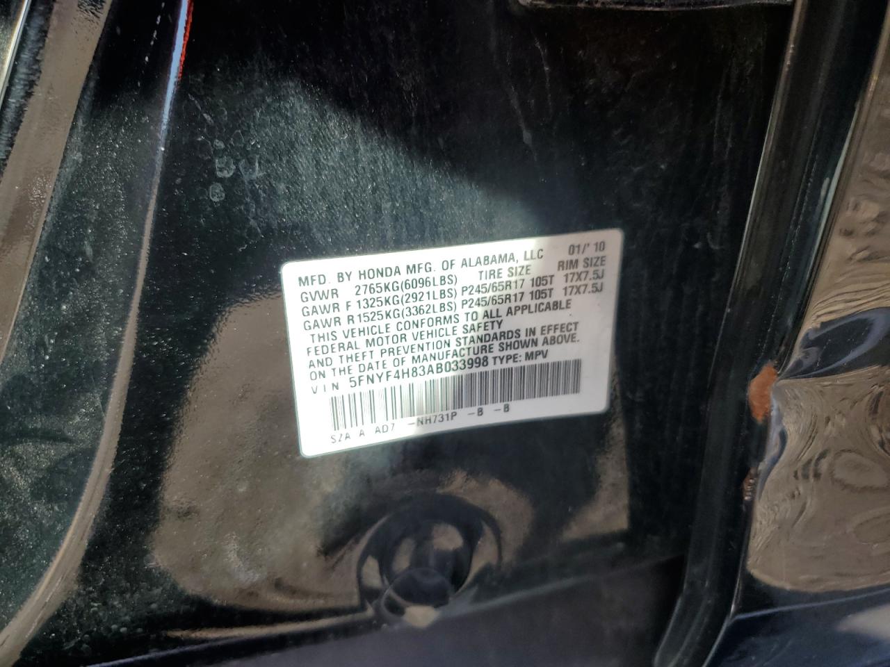 Honda Pilot Touring Image 10